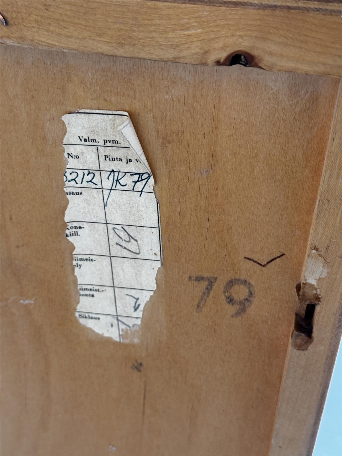 Vintage liukuovinen kaappi 1970-luku