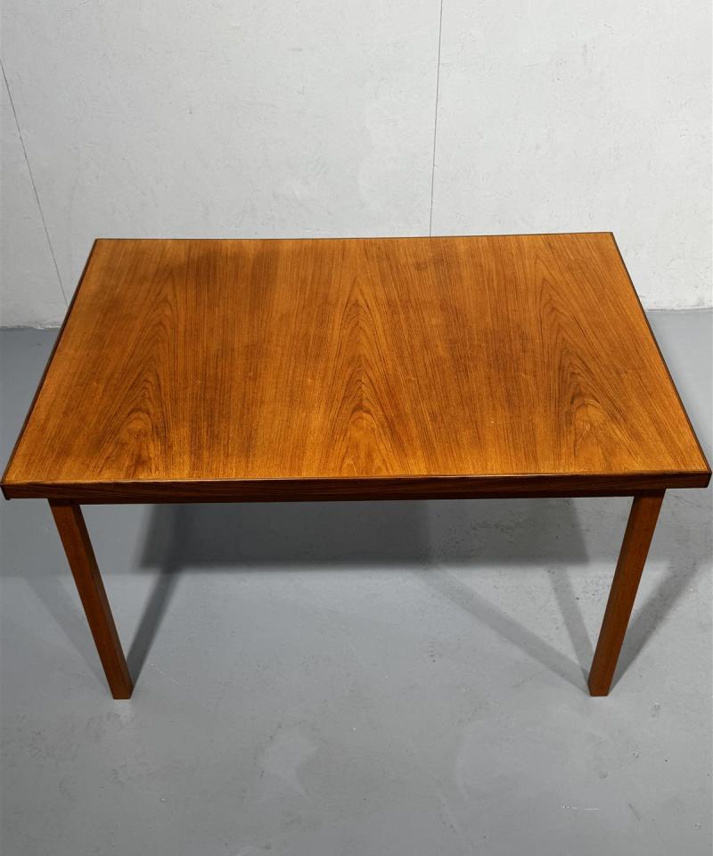 Vintage teak ruokapöytä 120x80 levitettävä