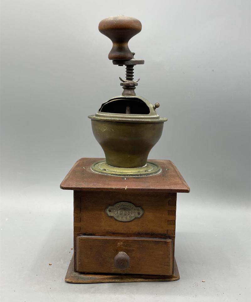 Vintage kahvimylly koriste