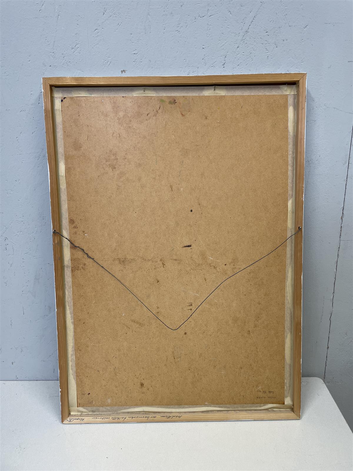 Taulu öljyväri abstrakti teos, signeerattu