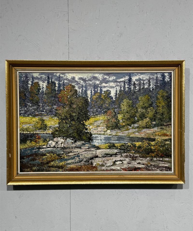 Taulu öljyväri maisema Kolehmainen