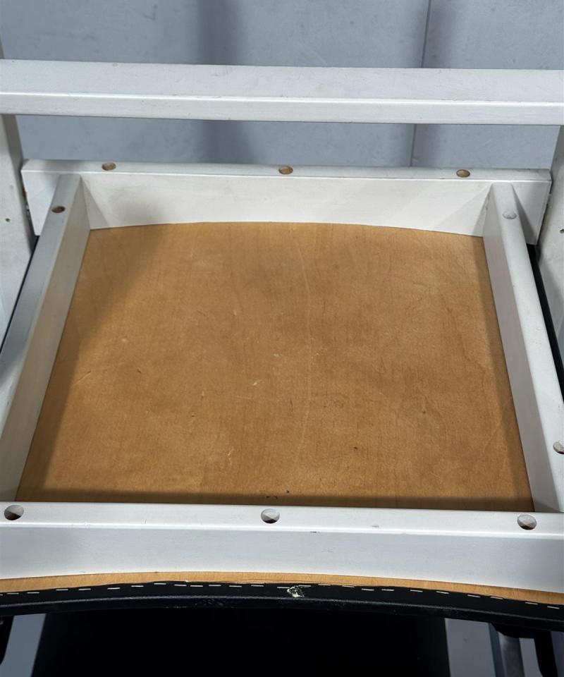 Retro nojatuolit (2kpl) musta-valkoinen