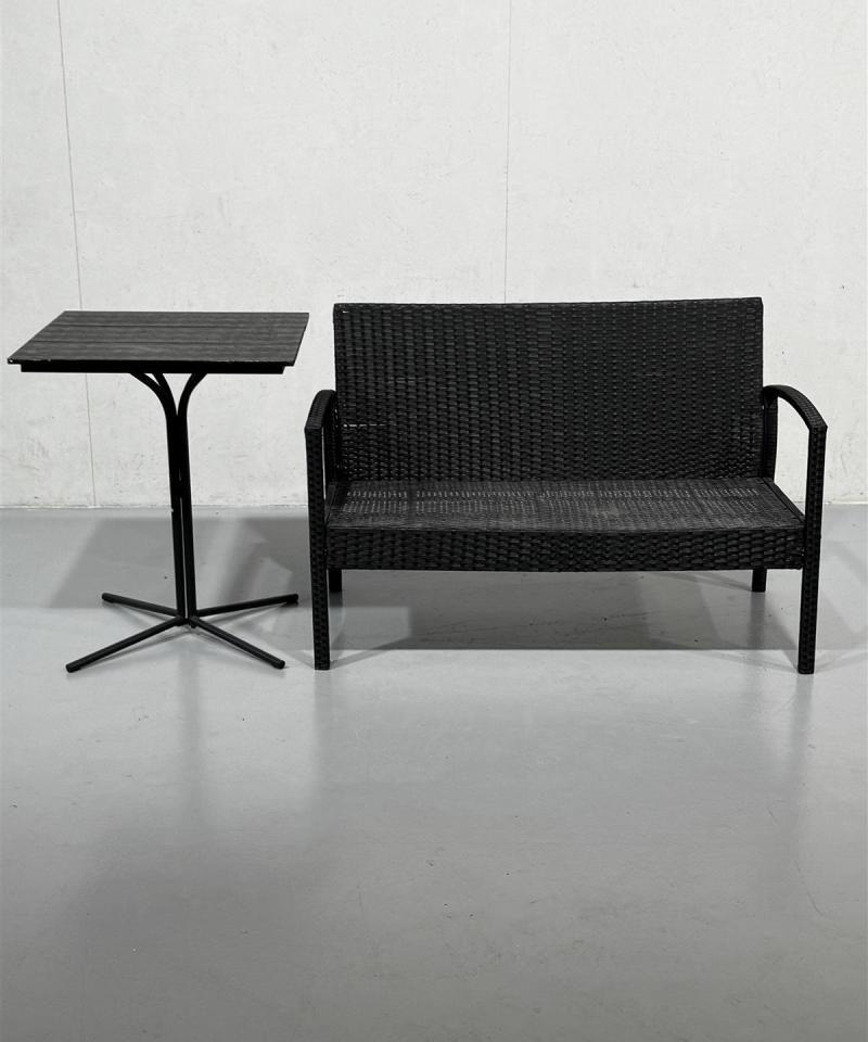 Ulkokalustesetti sohva ja pöytä