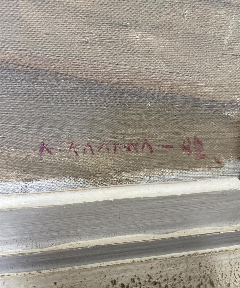 Taulu öljyväri maisema, Kalle Kaarna 1942