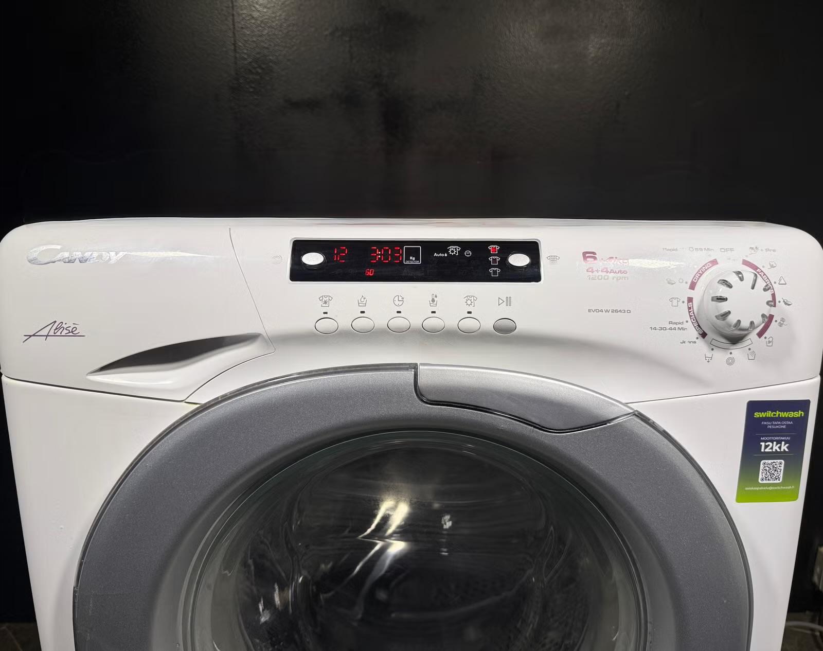 Candy Alise kuivaava pesukone 6/4kg