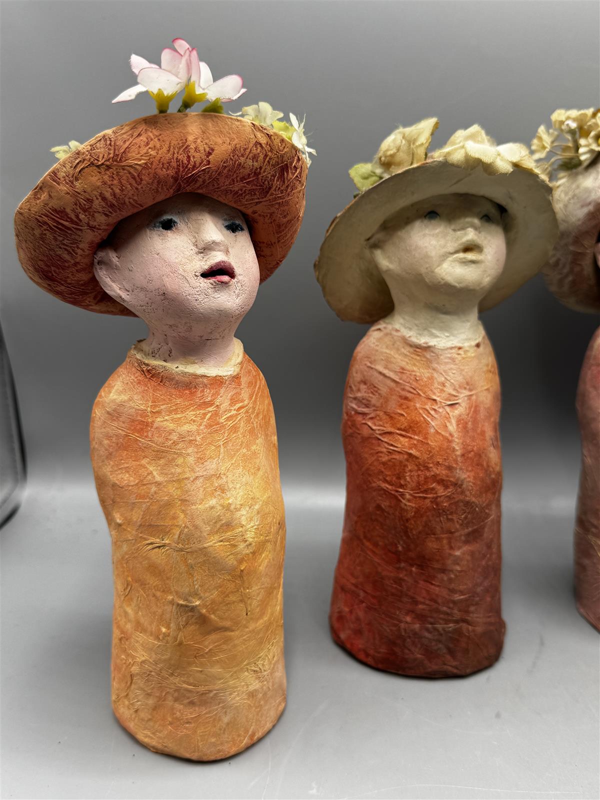 Lilli paperimassa veistokset (5 kpl) Mirjami Skarp