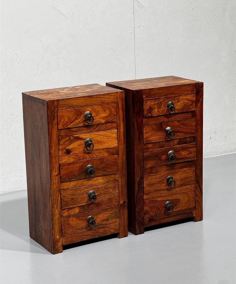 Akaasiapuu lipastot (2 kpl)