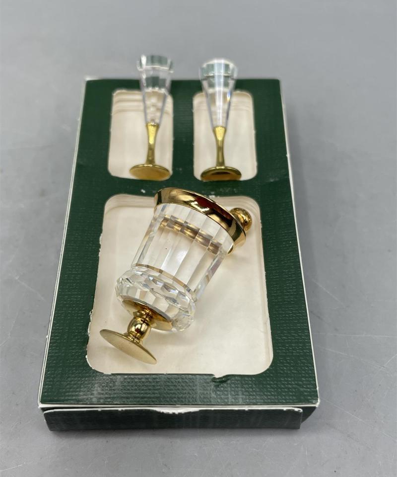 Swarovski Crystal Memories miniatyyri samppanja astiat