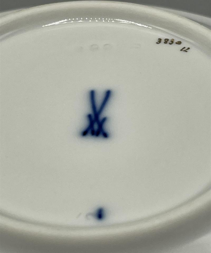 Meissen Posliini kahvikupit ja lautaset 4kpl