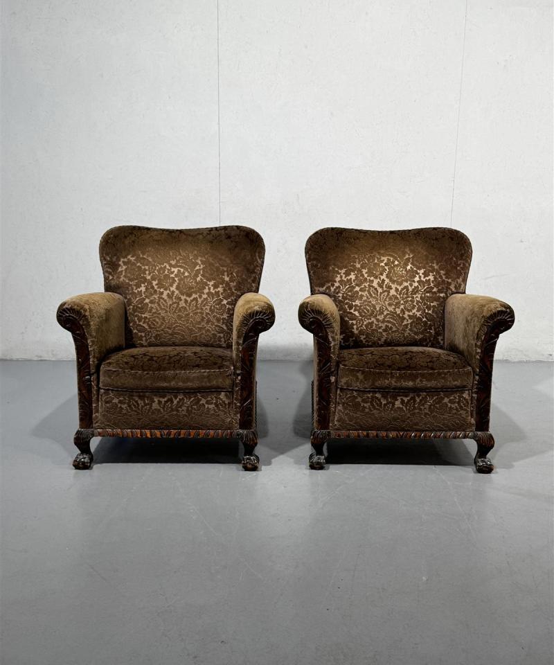 Chippendale nojatuolit (2kpl) vakosametti