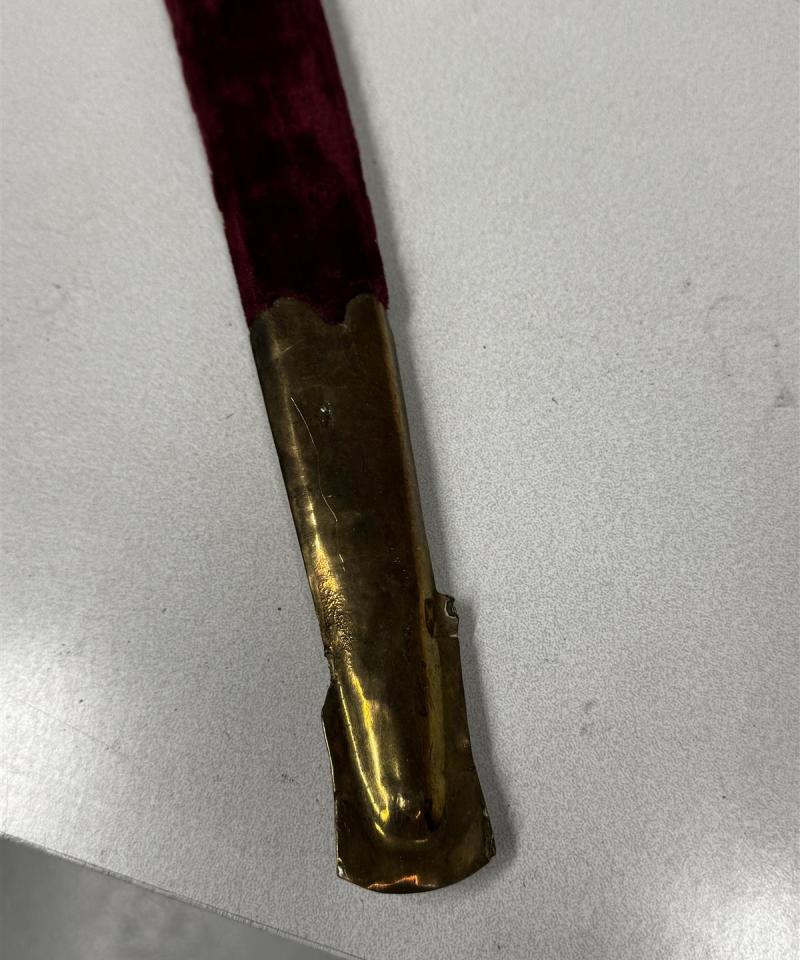 Rustiikki miekka messinki otin