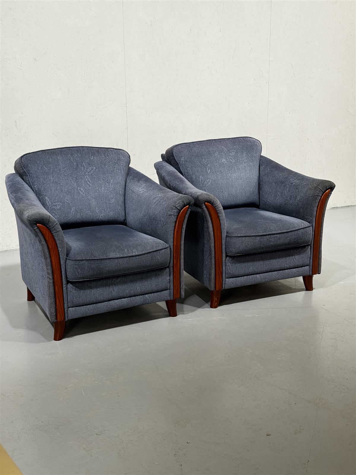 Bröderna Anderssons nojatuolit (2kpl) sininen