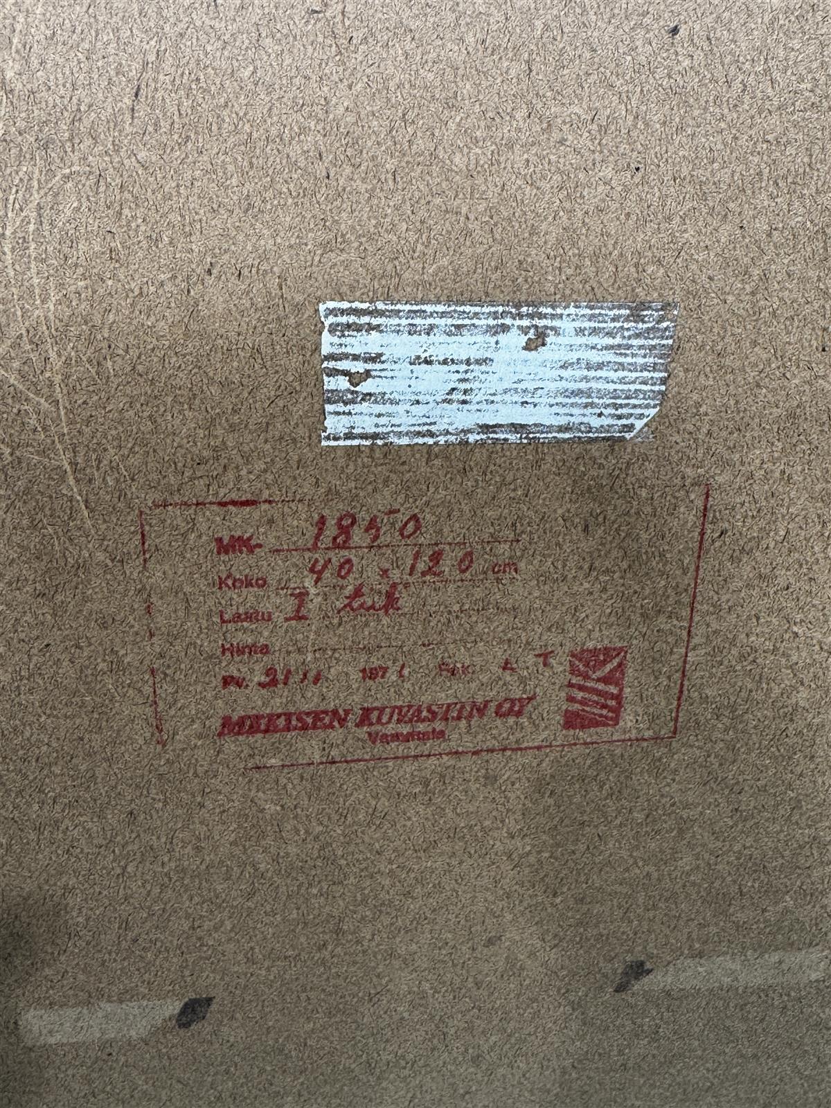 Vintage teak vartalopeili 40x120