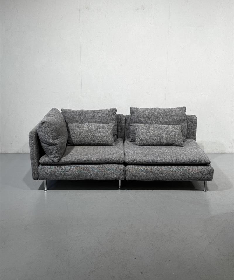 Ikea Söderhamn kulmasohva harmaa