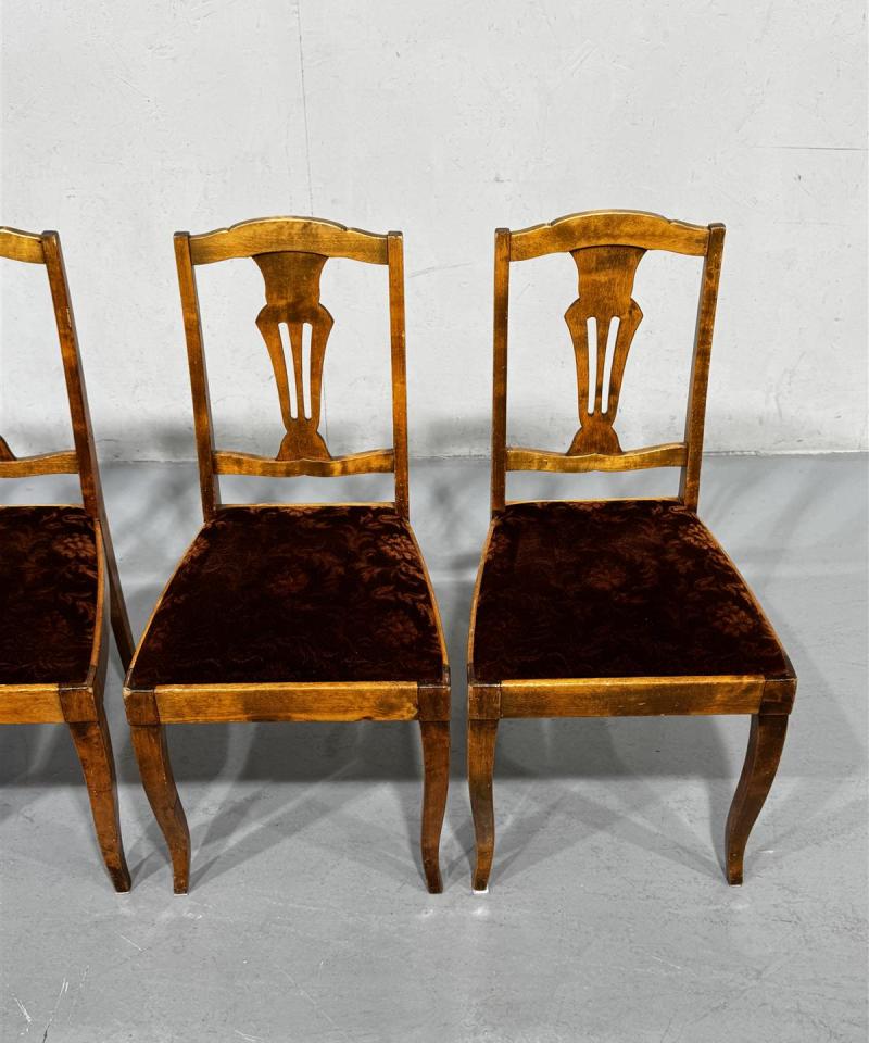 Vintage puutuoli (4kpl)