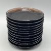 Ruskea lasilautanen 14cm 12kpl
