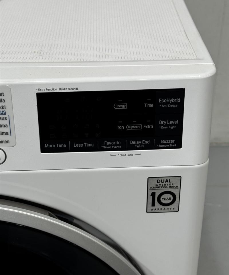 LG Dual Inverter HeatPump 8kg kuivausrumpu