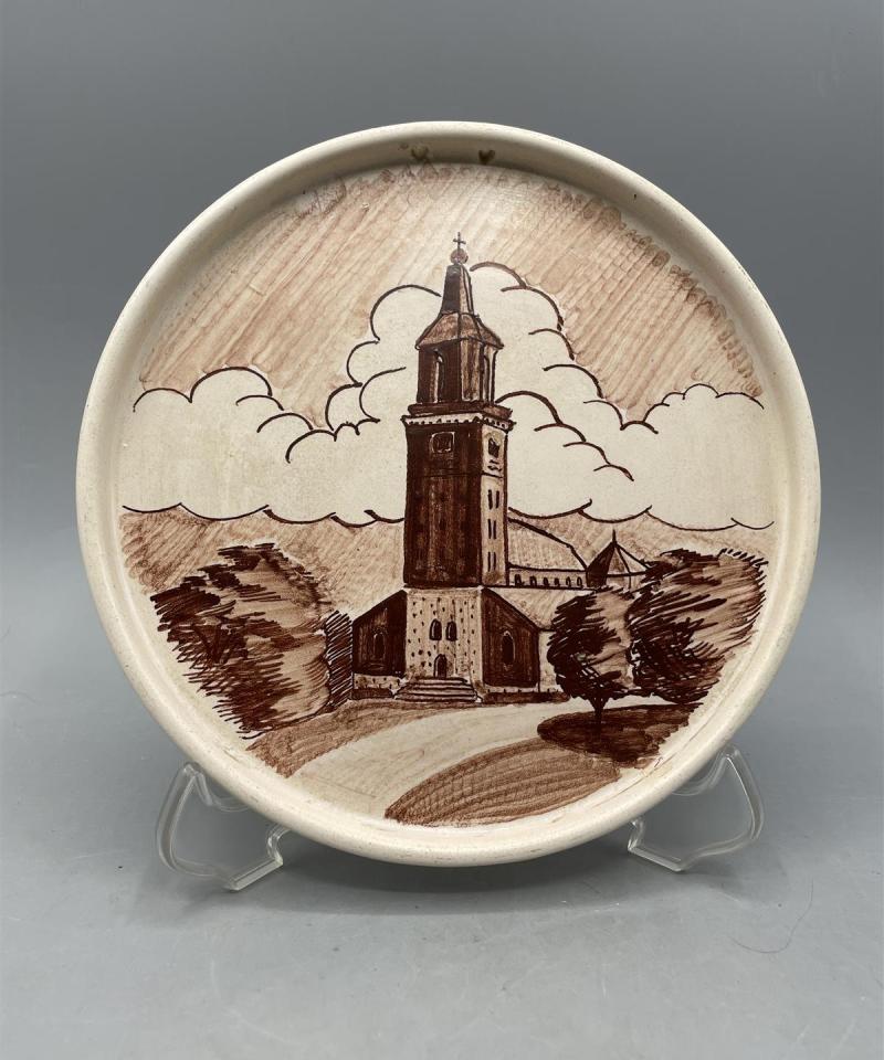 Kupittaan Savi käsinmaalattu Turku seinälautanen