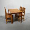 Ruokaryhmä pöytä ja tuolit (4kpl) mäntypuu