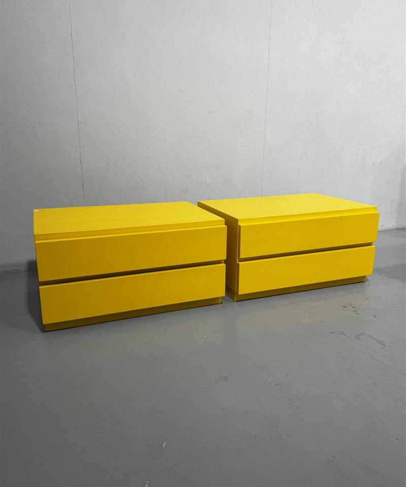 Muurame iso kaksonen laatikosto (2kpl) keltainen