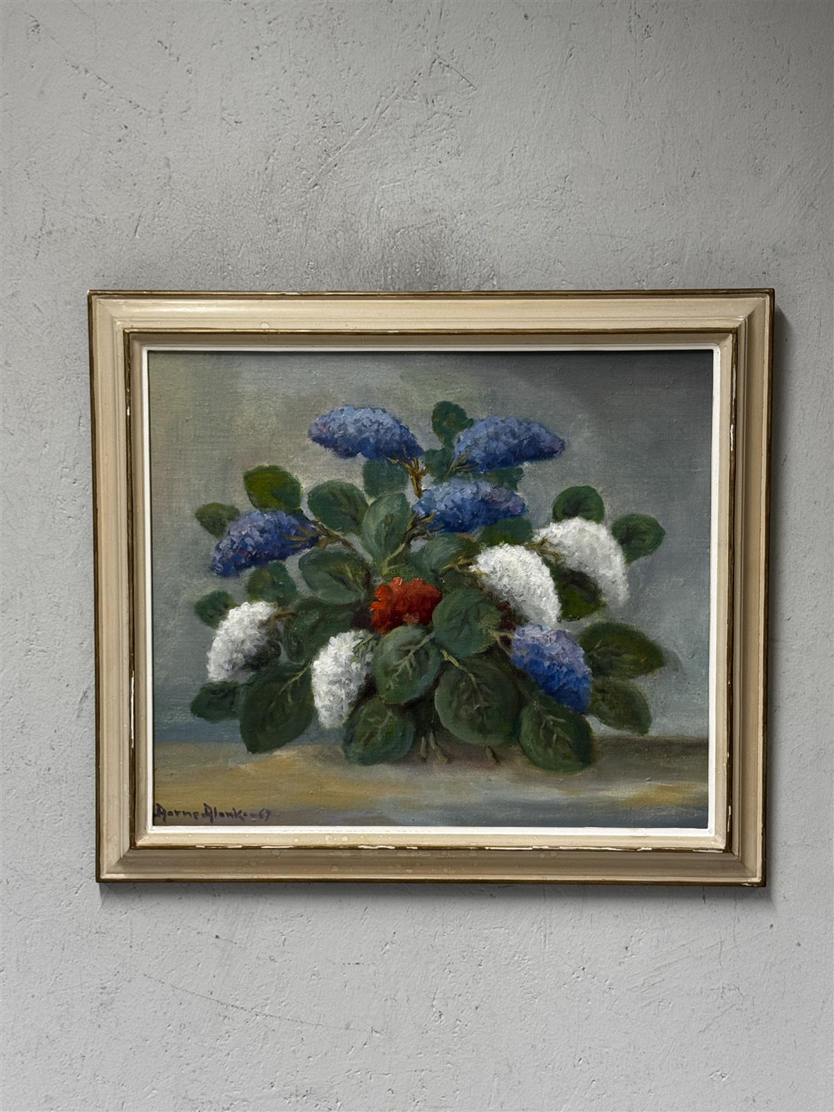 Taulu öljyväri kukka-asetelma Aarne Alanko