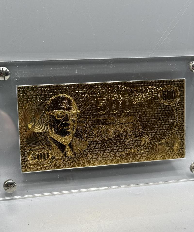 Kullattu 500 markan seteli