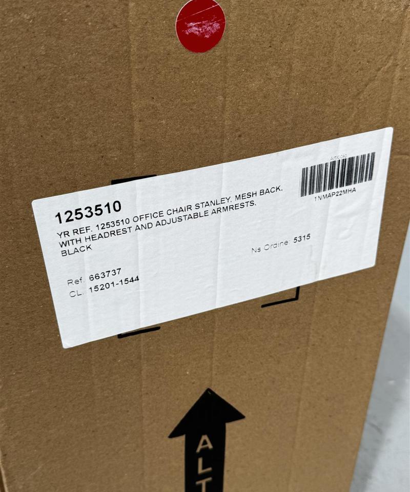 Stanley toimistotuoli musta (uusi)