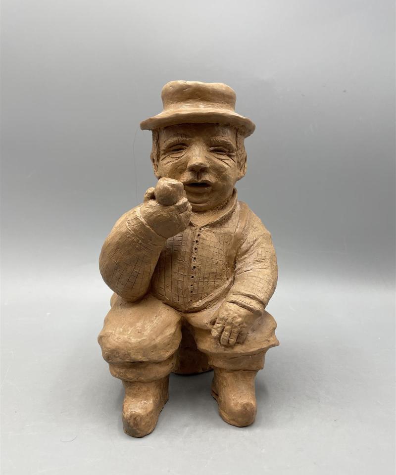 Käsintehty keraaminen ”Ukko” koriste