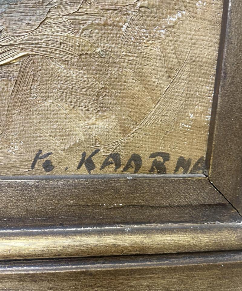 Taulu Maalaismaisema öljyväri, Kalle Kaarna