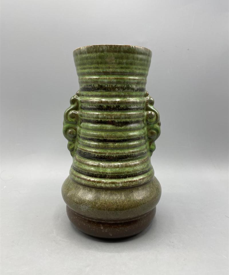 Vintage Strehla keraaminen maljakko Itä-Saksa