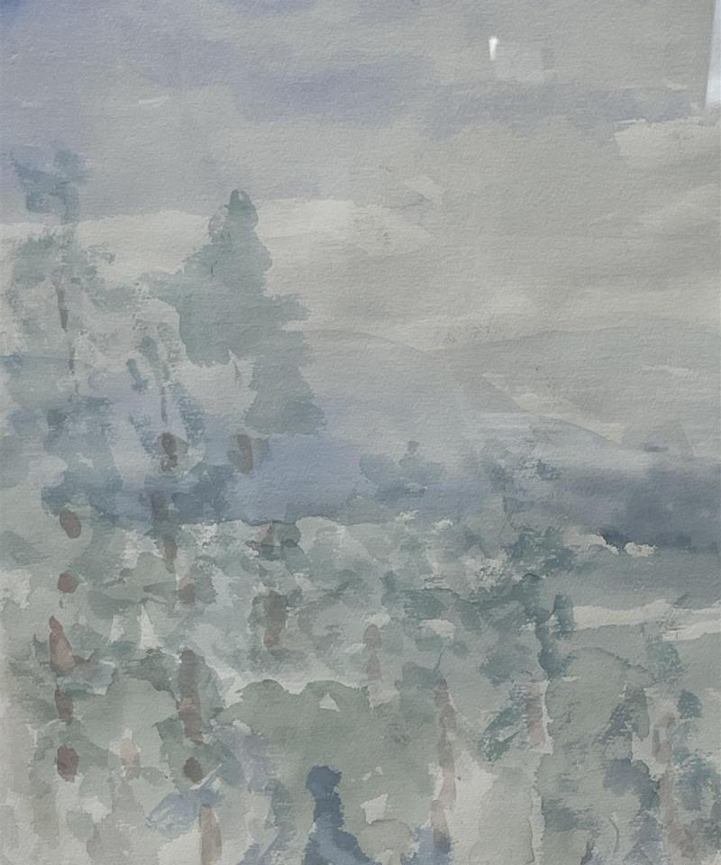 Taulu Pallastunturi vesiväri, Pentti Penttilä 1993