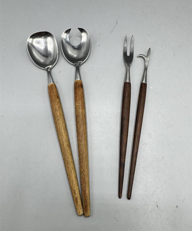 Vintage ottimet puukahvoilla (4 osaa)