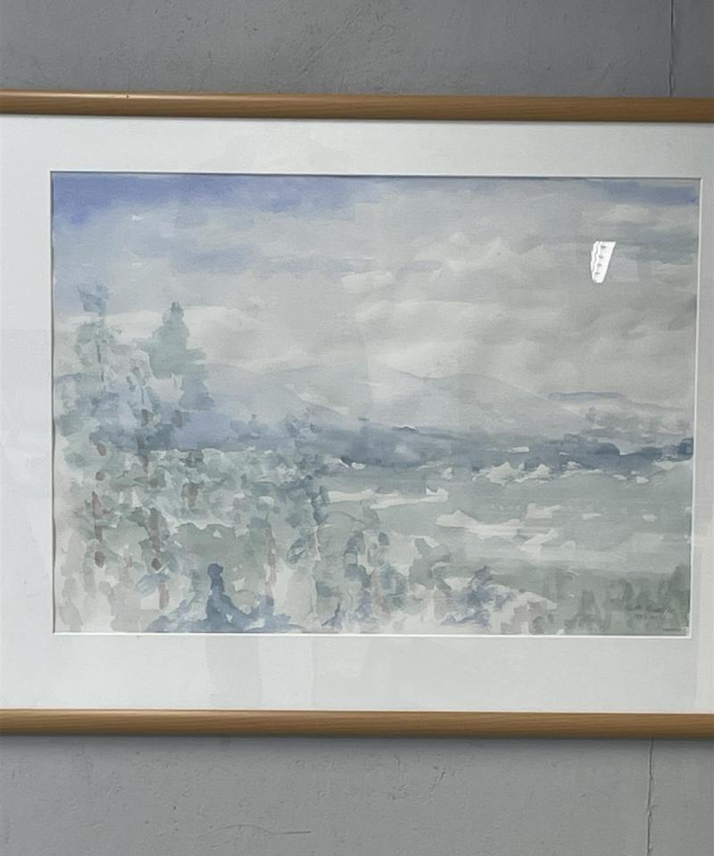 Taulu Pallastunturi vesiväri, Pentti Penttilä 1993