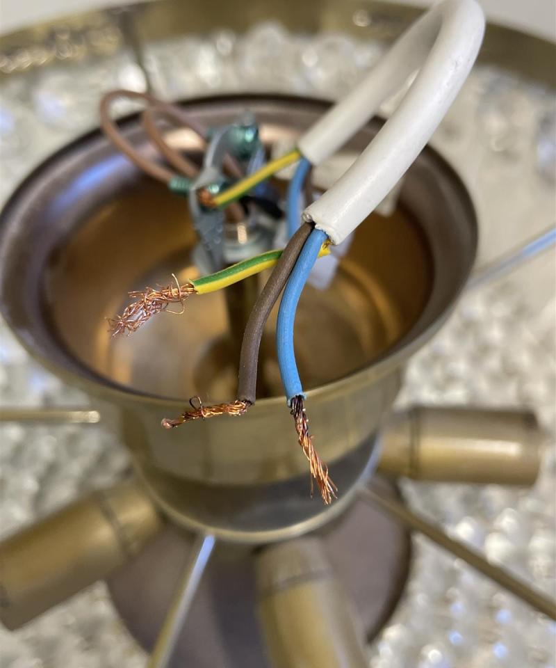 L-team kattokruunu metallirunko 5-valopistettä