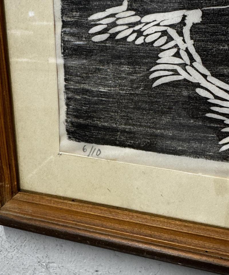 Taulu puupiirros Erkki Talari 1947