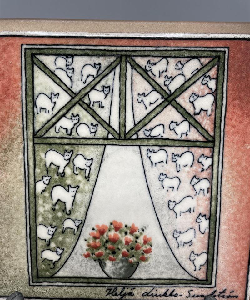 Arabia seinälaatta ”iloa asumiseen”, HLS