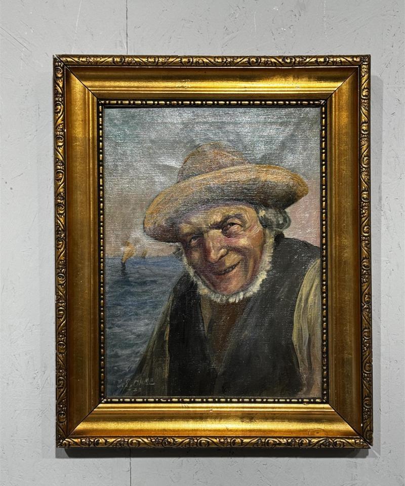 Taulu öljyväri "kalastaja" Ohme -22