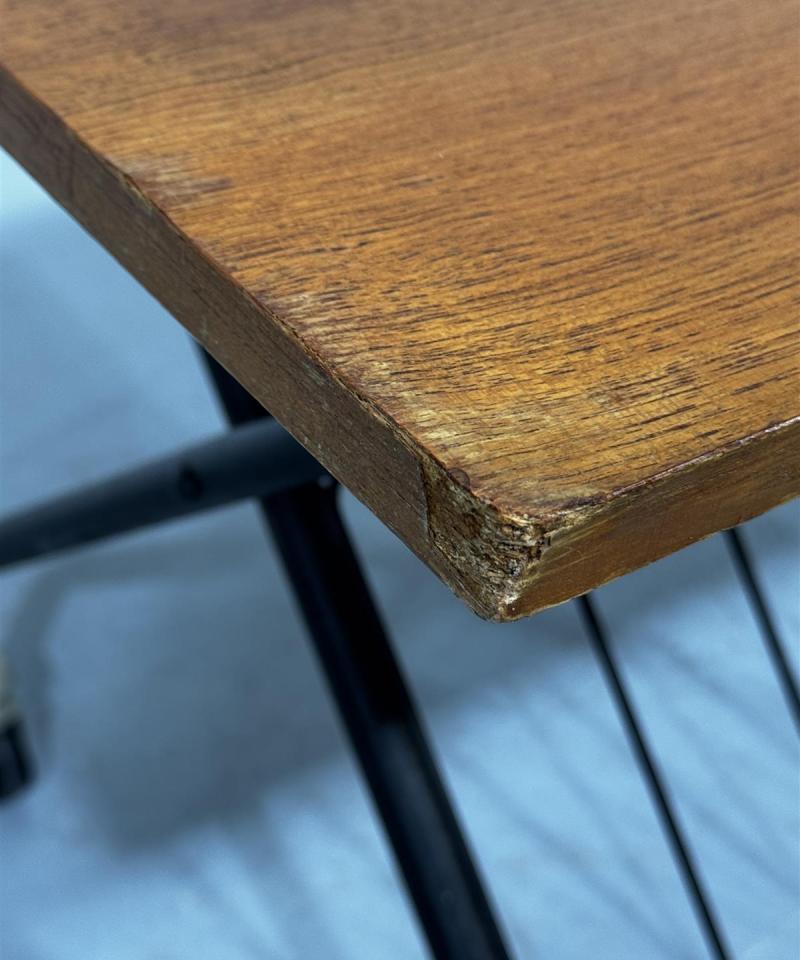 Retro lehtiteline sivupöytä teak