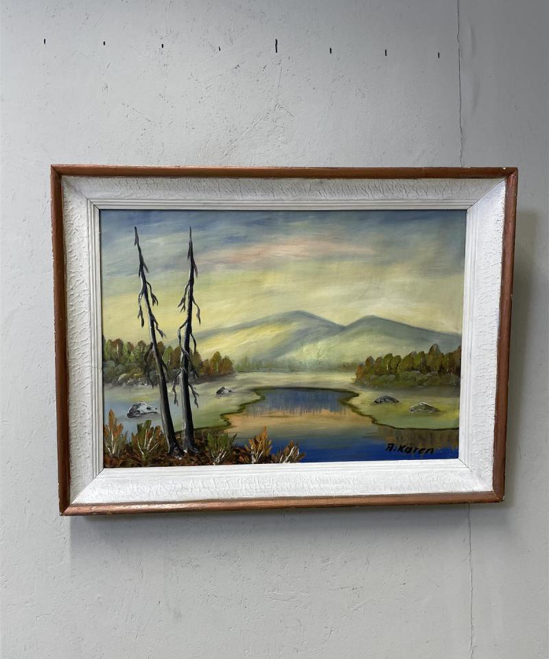 Taulu Maisema öljyväri, A Koren