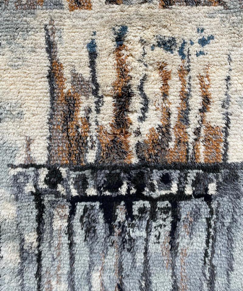 Ryijy ”Jääpuikkoja” 100x140cm, Leena-Kaisa Halme