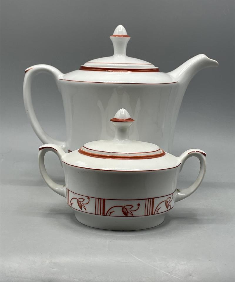 Arabia Eri kahvikannu ja sokerikko LB-malli