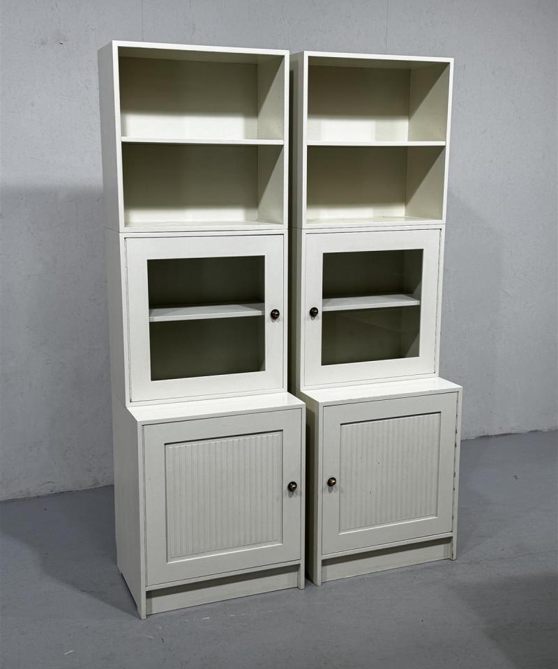 Vintage hyllykkö kaapeilla (6 moduulia)