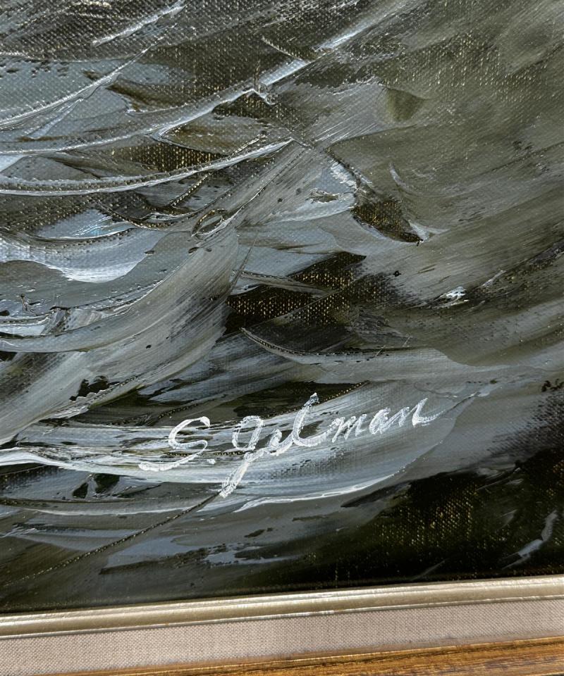 Taulu öljyväri merimaisema S. Gilman