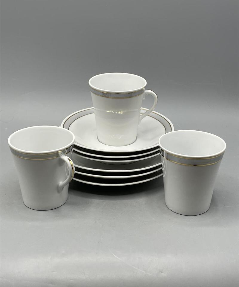 Arabia Hohto kahvikuppi ja lautaset 3kpl, Ulla Procope