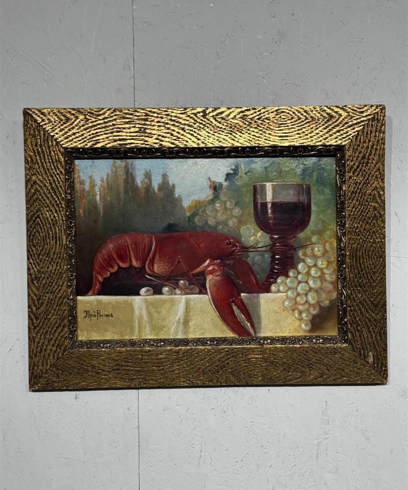 Taulu öljyväri asetelma tunnistamaton