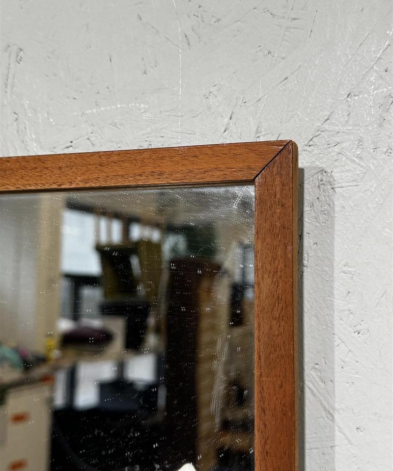 Vintage seinäpeili 35x110 teak puukehyksellä