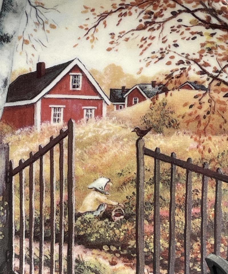 Arabia Kotiseudun syksy seinälautanen, A R-S