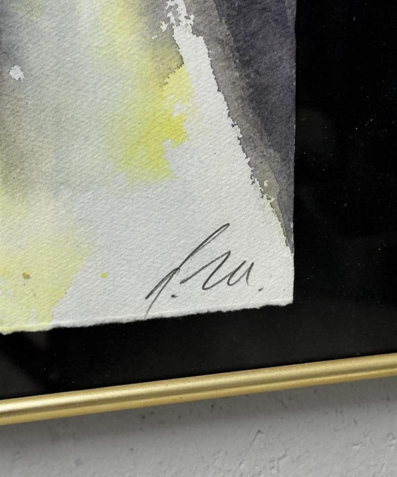 Taulu vesivärimaalaukset (2 kpl) A.M. (?)