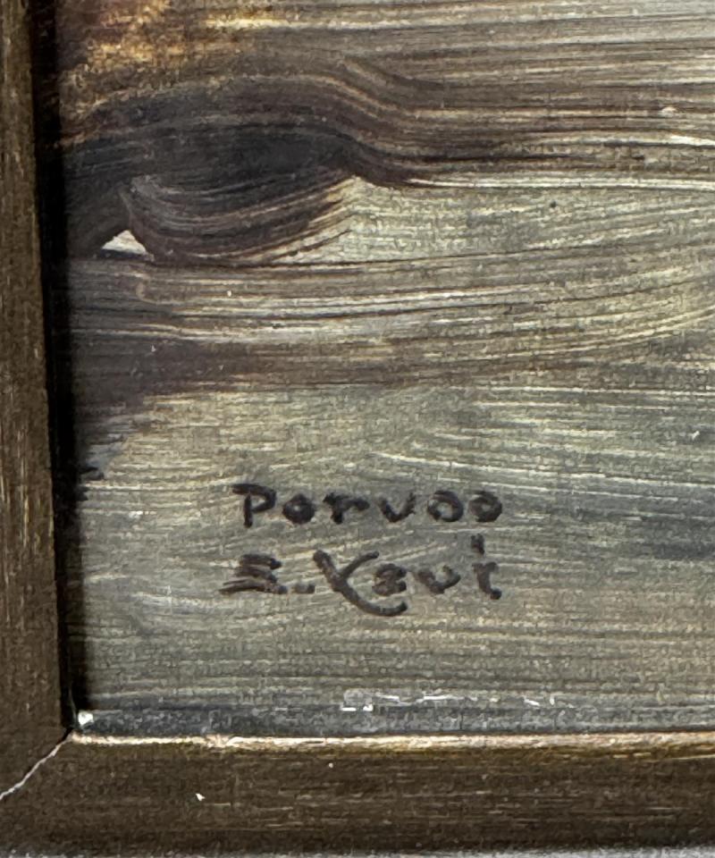 Taulu öljyväri Porvoo tunnistamaton