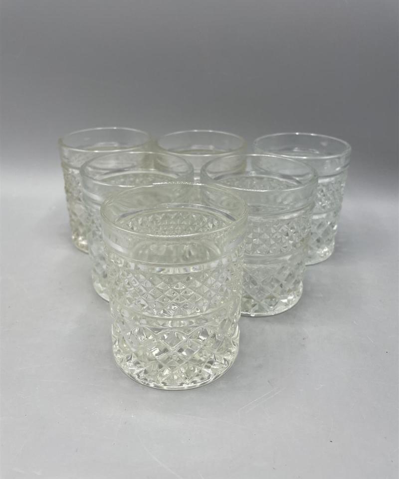 Vintage Anchor Hocking Wexford juomalasit 6kpl